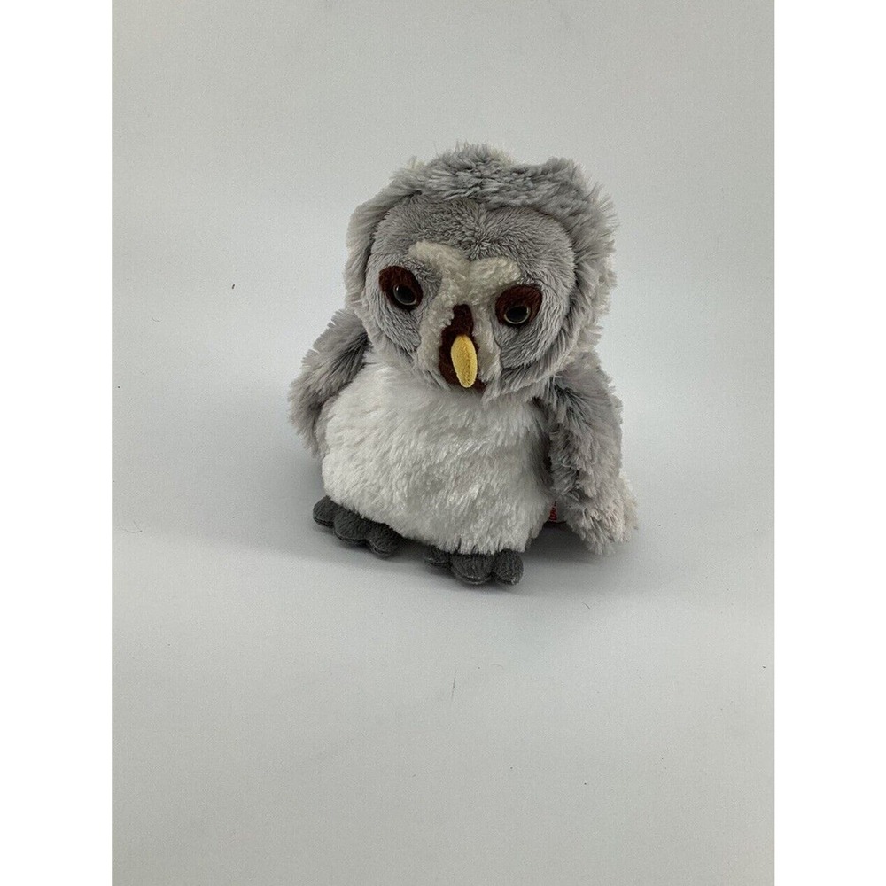 GANZ Webkinz HM344 Grey Owl No Code EUC Plush 8”